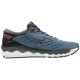 Mizuno Scarpe Running Uomo - Wave Sky 3 - Blue Grey / Red